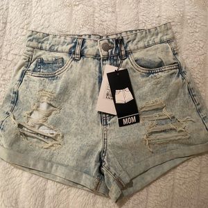 Charlotte and Russe mom fits Denim Shorts